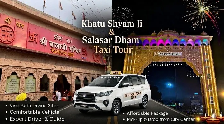 Khatu Shyam Ji & Salasar Dham Taxi Tour from Gurgaon