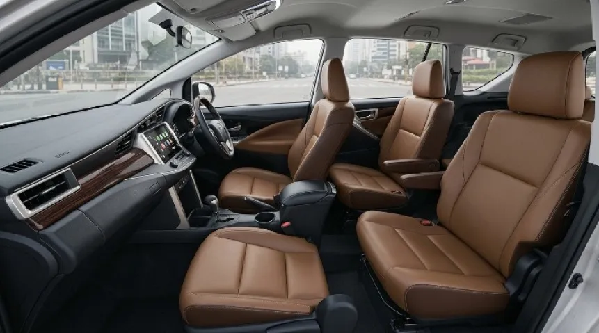 Toyota Innova Crysta Interior – Premium & Luxurious