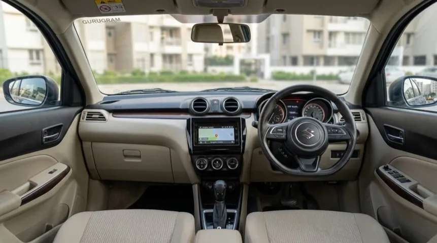 Maruti Suzuki Dzire Interior – Clean & Comfortable